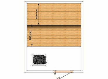Steam 2 x 2.5 x 2.2 m 11 m³