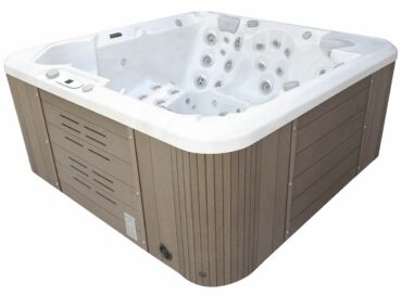 Гидромассажный бассейн IQUE Dreamline-II 2200-II-DD-BP (WiFi) (220х220х96 см) Brushed walnut